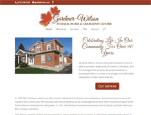 Tablet Screenshot of gardinerwilsonfuneralhome.com